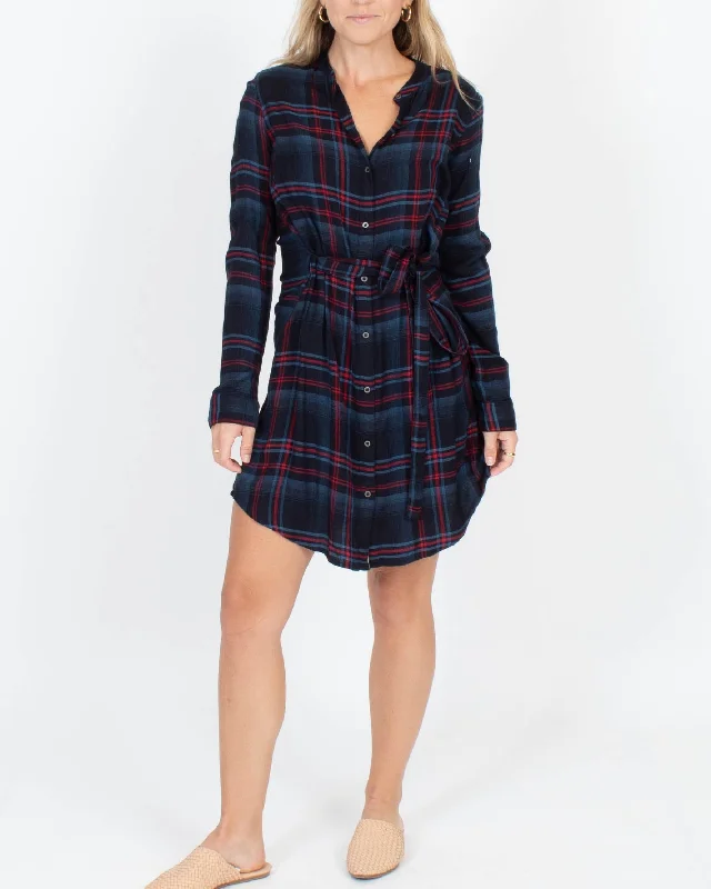 "Nocturnal" Plaid Shirt Dress Casual chic unclassified dresses