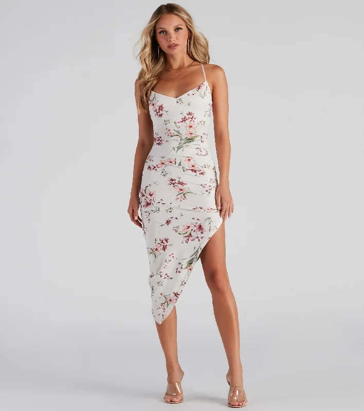 Natural Growth Floral Midi Dress