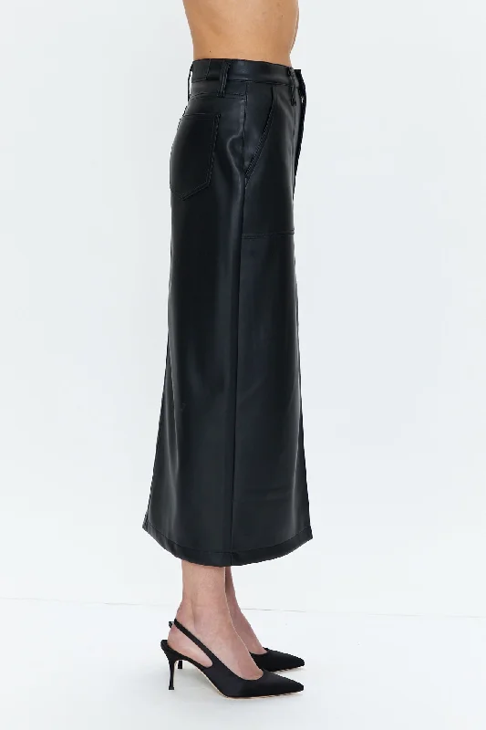 Alice Midi Skirt -  Slate Black