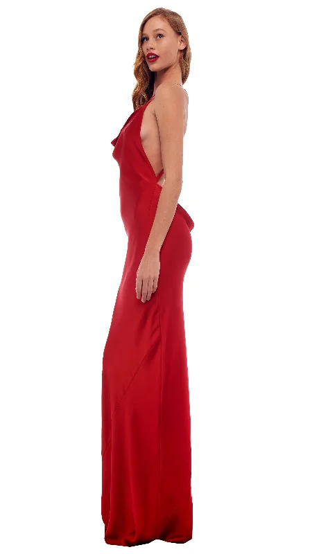 CROSS BACK BIAS GOWN