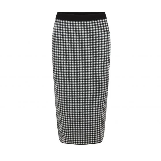 Dalmine Gingham Knitted Skirt