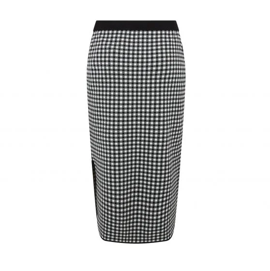 Dalmine Gingham Knitted Skirt