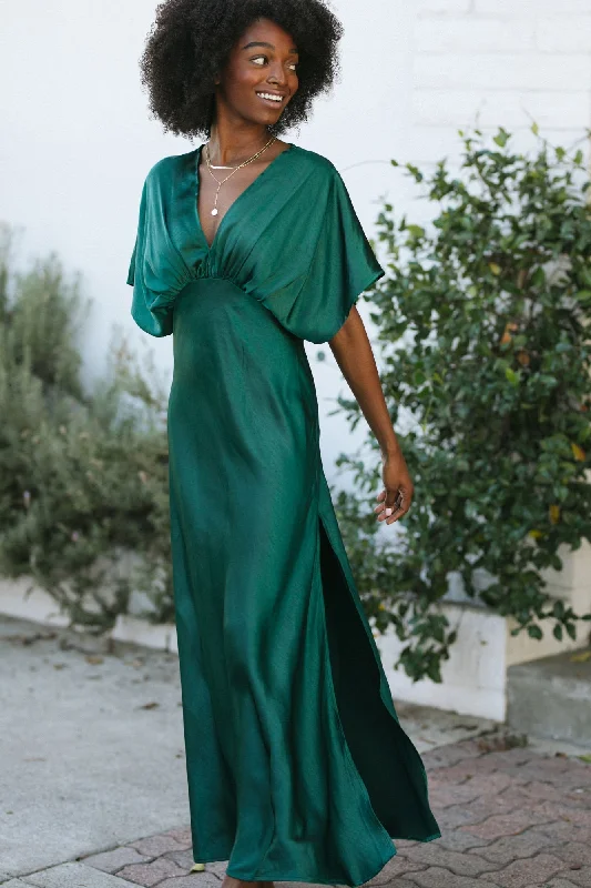 Mariella Satin Maxi Dress