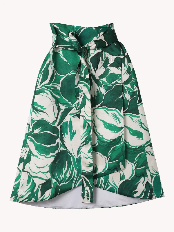 Satin Palms Shannon Skirt