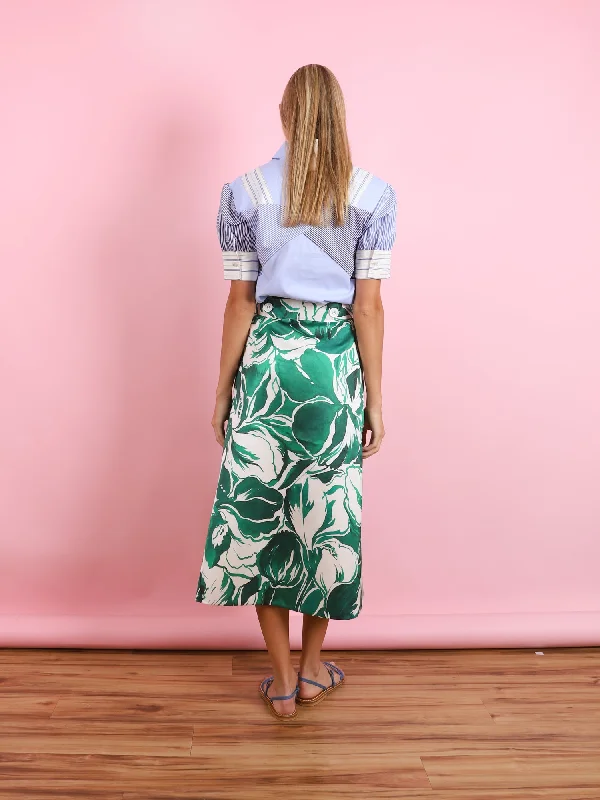 Satin Palms Shannon Skirt