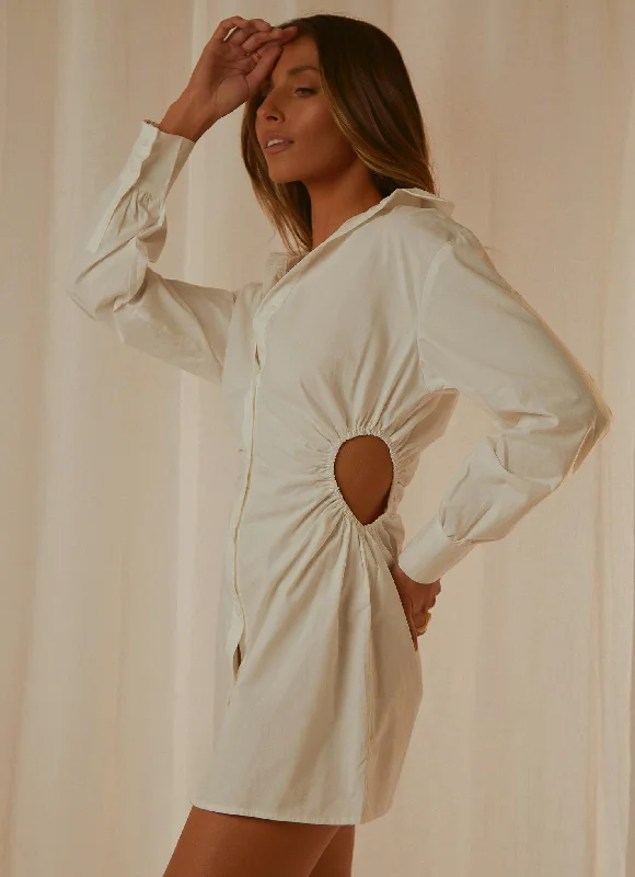 Soho Shirt Dress - White