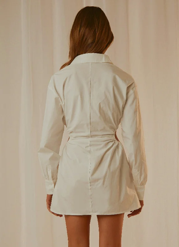 Soho Shirt Dress - White