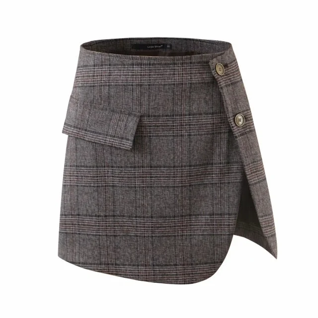 Short Blazers Fashion Suits with Tweed Mini Skirt