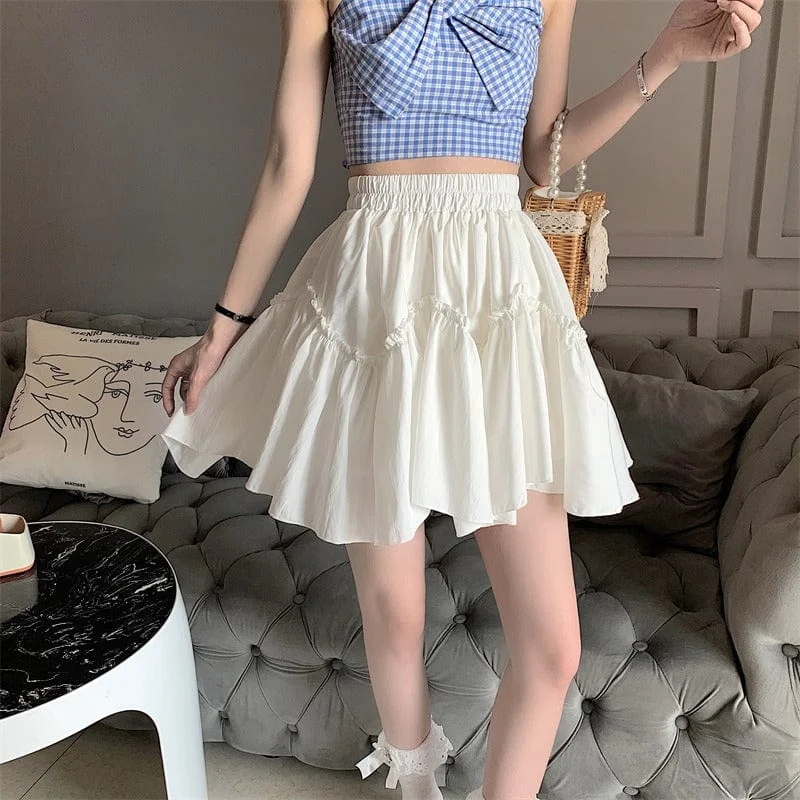 Women's Korean Fashion JK High-waisted Pleated Skirt