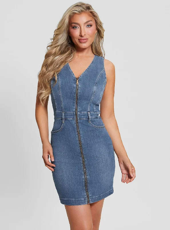 Eco Blue Micol Denim Mini Dress