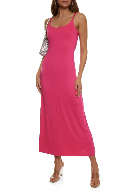 Scoop Neck Maxi Cami Dress