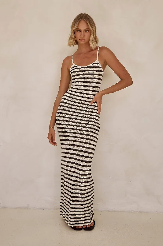 Henri Knit Maxi Dress (Cream)