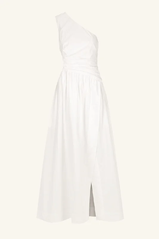 JOSEPHINE ASYMMETRICAL CUT OUT MAXI DRESS - COCONUT