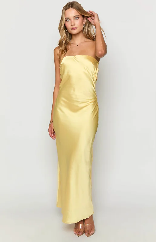 Libra Yellow Maxi Dress