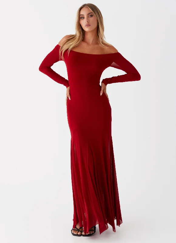 Maribel Maxi Dress - Red