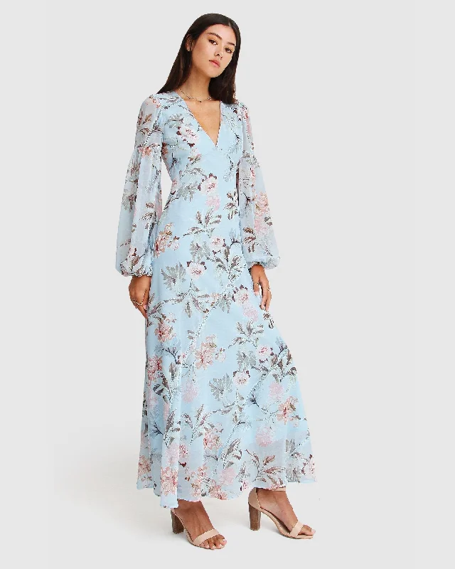 In Your Dreams Maxi Dress - Light Blue