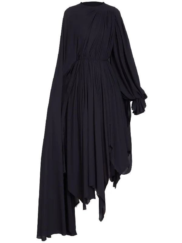 ASYMMETRIC RAFFIA DRESS