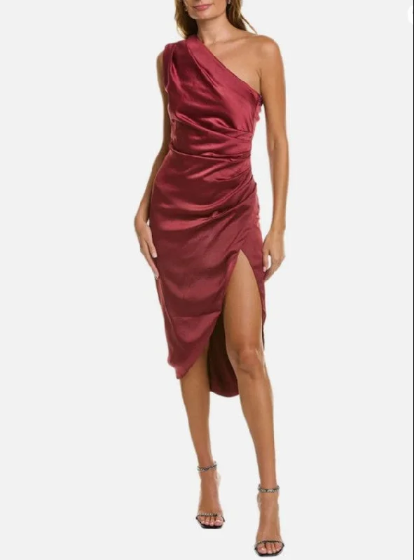 Burgundy / S / 100% POLYESTER SATEEN