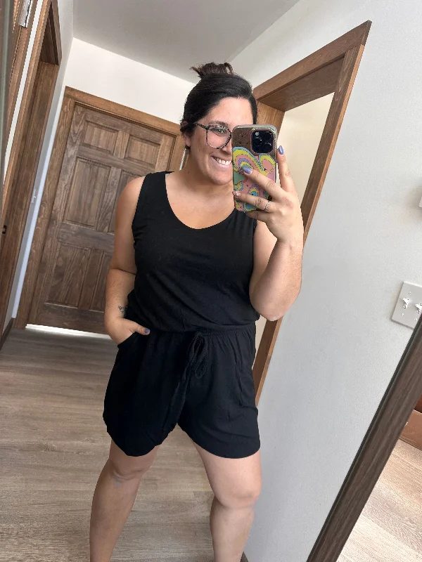 Black tank Romper