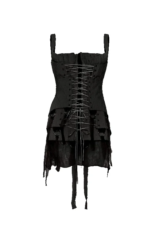 Triple Black Corset Dress