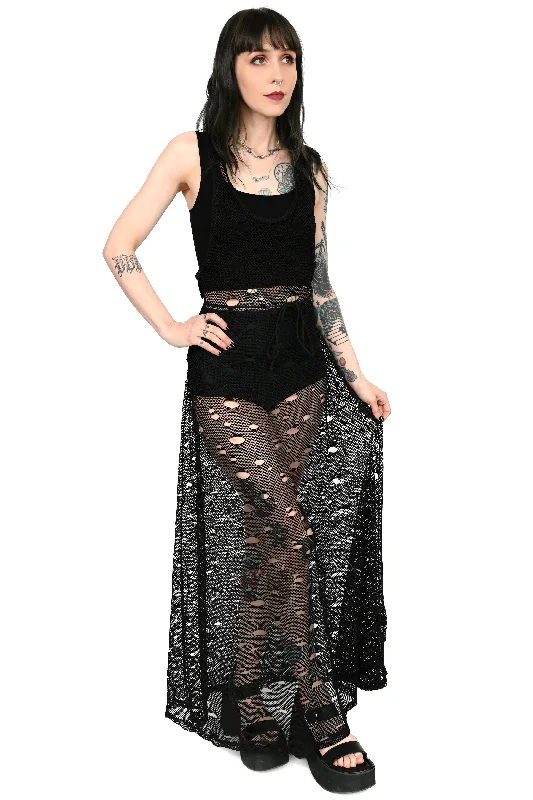 Jax Fishnet Maxi Dress - No Restock!