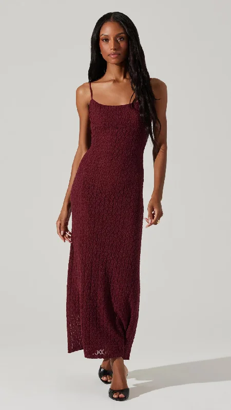 Renaisse Textured Maxi - Plum